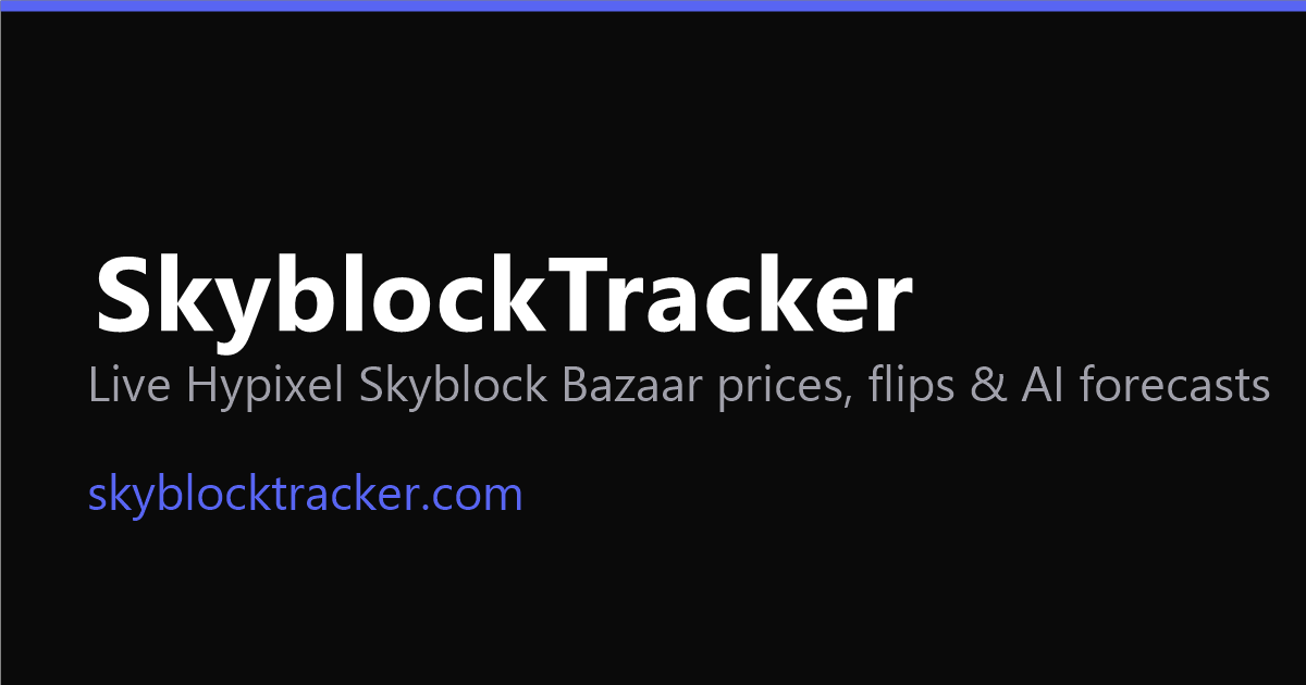 Skyblock Tracker